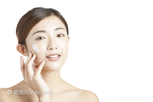 皮肤美丽美女女美容系列